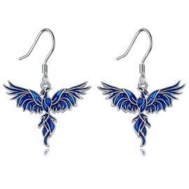 Phoenix Drop Earrings for Women Phoenix Dangle Earrings 925 Sterling Silver Animal Phoenix Jewellery Gifts for Girls Women Daughter (Phoenix 3)