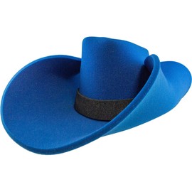 FUNSTITUTION Giant Foam Cowboy Hat - Oversized Huge Cowboy Hat - Silly, Crazy and Funny Blue Hats for Adults and Kids