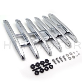 SMT-Stealth Top Luggage Rail Rack Compatible With Harley Touring Tour Paks Tour Packs Chrome Skull [B07FN6C61G]