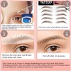 Eyebrow Tattoo 8 Sheets, 76 Pairs Eyebrow Tattoo Sticker Waterproof