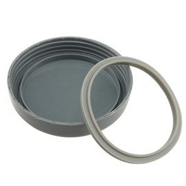 ZCZQC 2PCS Juicer Cup Lid Grey color with Sealing Ring Cup Lid Replacement Parts Built in Rubber Sealing Cup Lid Flat Lid Fresh Keeping Lid with Gasket Replacement Accessories