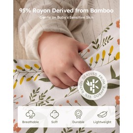 Yoofoss Rayon Made from Bamboo Baby Sleep Sack 12-18 Months 1.0 Tog Baby Wearable Blanket, Super Soft Infant Toddler Sleeping Sack 2-Way Zipper