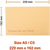 5 X A5/C5 Board Back Manila Envelopes. Please Do Not