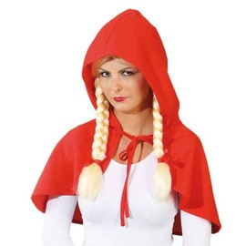 Faschingskostuem Damen Rotkäppchen-Cape unisize