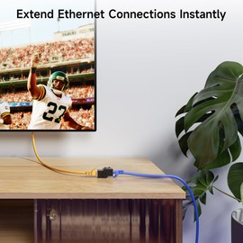 Cable Matters [UL Listed] 10-Pack 10Gbps Cat6 Keystone Coupler, RJ45 Keystone Jack Coupler/Ethernet Female to Female Modular Jack in Black for Patch Panel, Wall Plate