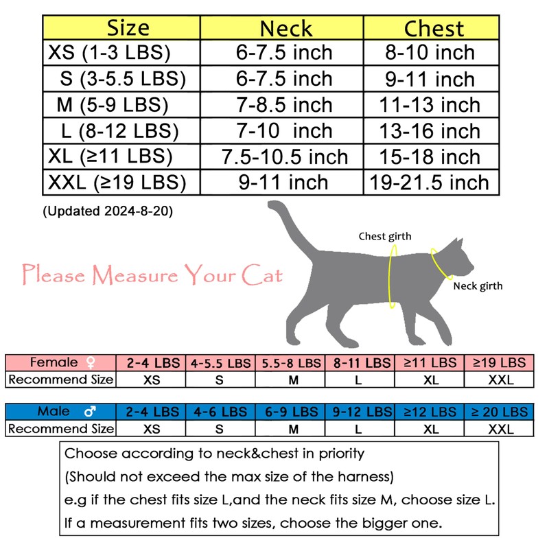 Cat Harness and Leash for Walking Escape Proof Breathable Mesh