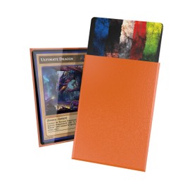Ultimate Guard Cortex Outer Card Sleeves, 60 Japanese Size TCG Sleeves, 62 x 89mm, Orange Back, Glossy Finish, No PVC & Acid-Free, High Clarity