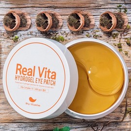 Preity Eye Area Wrinkle Eye Area Nourishing Real Vita Hydrogel Eye Patches, 5 Pieces, 60 Pieces / 프레티 눈가 주름 눈가 영양 리얼 비타 하이드로겔 아이패치 5개 60개입