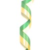 National Ribbon 25 m x 25 mm Green / Yellow