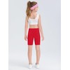 Haloumoning Girls Volleyball Spandex Shorts Kids Athletic Biker Dance Gymnastics