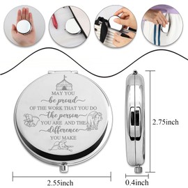 PLITI Flying Elephant Gift May You Be Proud of The Work That You Do Compact Mirror for Flying Elephant Fan (Be Proud Elephant CM)