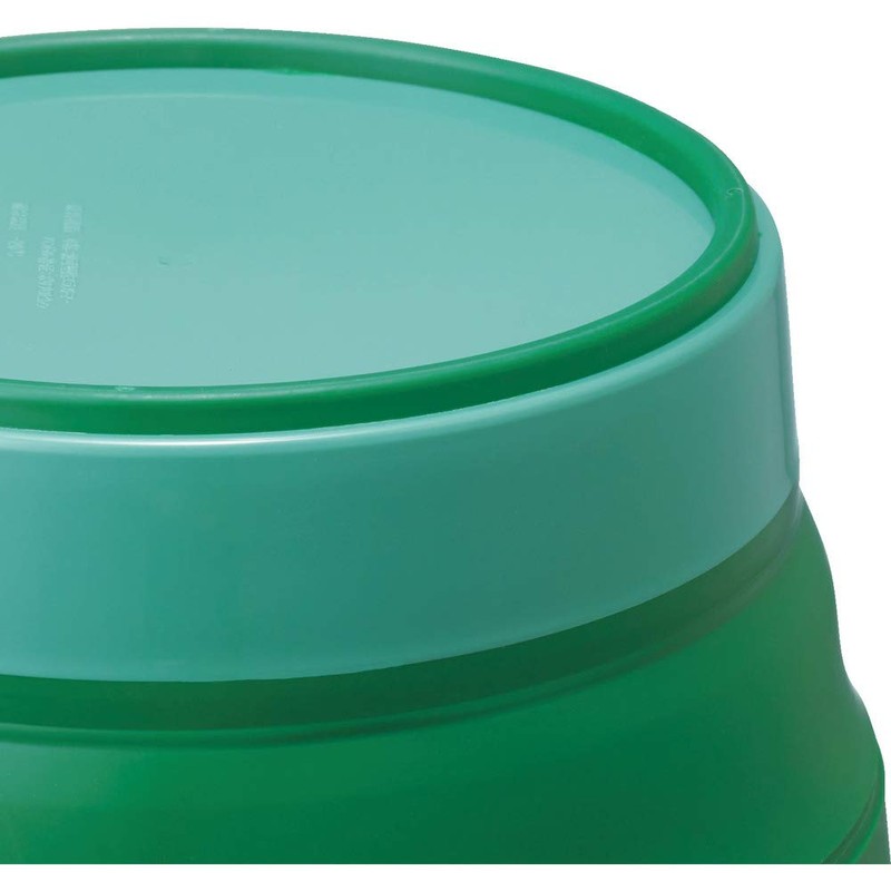 TRUSCO TORBGN Folding Bucket, Green, 2.2 gal (8 L)