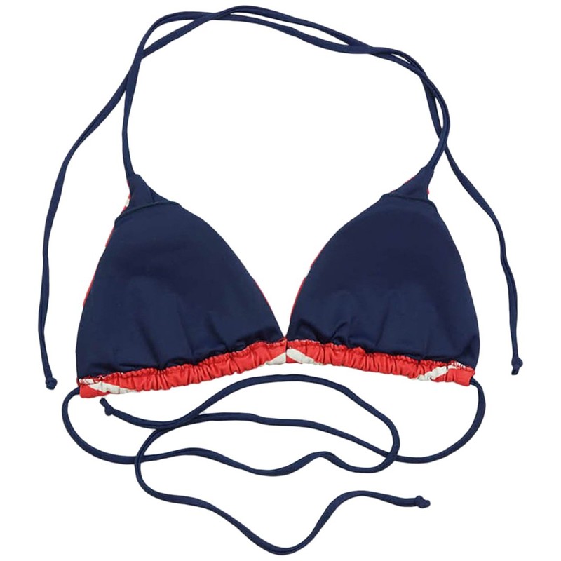 ToBeInStyle parte superior de bikini bohemio triangular sin costuras para