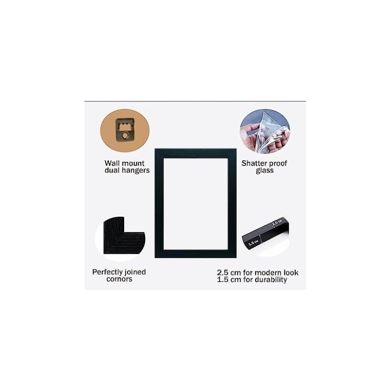 Modern 9x9 Inch Picture Frame - Square Picture Frames With