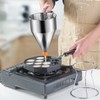 Choxila 40oz Pancake Batter Dispenser, Stainless Steel 4 Caliber Funnel