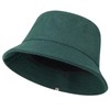 GADIEMKENSD Winter Bucket Hat Premium Wool Packable Plain Colours Unisex
