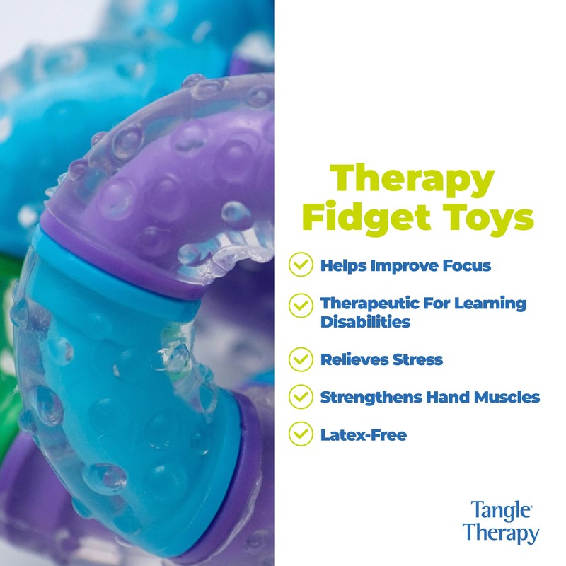 Tangle Therapy - Fidget Tangle to Reduce Anxiety - Rubber