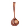 Long Handle Ladle Acacia Wood Soup Serving Spoon Kitchen Dinnerware