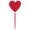 Red and White Valentine Heart Pick and Cupcake Paper Liner