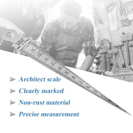 Bestgle Stainless Steel Taper Gauge, 1-15mm (1/64-5/8 inch) Feeler Gauge Ruler for Hole, Gap, Inside Diameter Measurement
