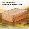 beeknows 8 Frame Super Beehive Board Unassembled Bee Box Wax