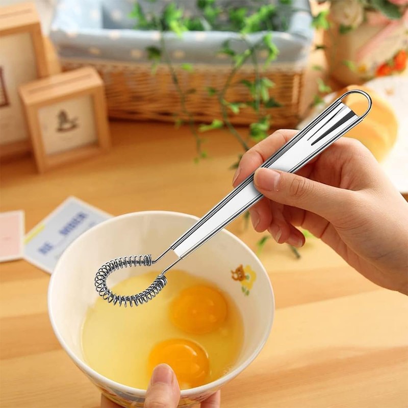 Stainless Steel Mini Whisks - 1 Pack Spring Coil Wire