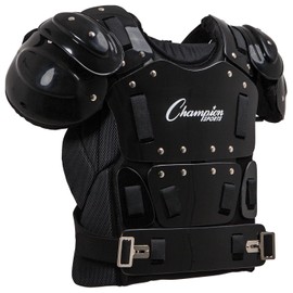 Champion Sports 17" Outside Plastic Shield Pro Model Umpire Chest Protector - Soft Foam Padded Chest Protector - Adult