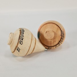 El Salvador 2Pack El Salvador Trompo de Madera con pita, hand made Wood Spinning Artesanal