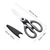 21 cm Kitchen Scissors, Kitchen Scissors with Sheath, for Meat,