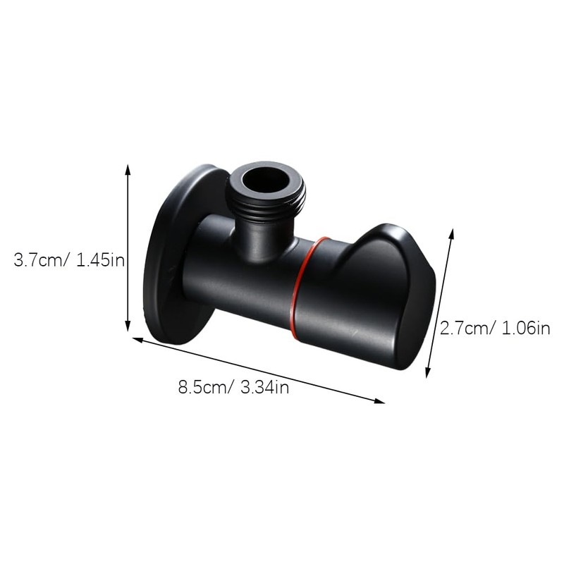 DOITOOL 2PCS Copper Bathroom Angle Stop Valve Water Shut Off