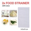 Cotton Cheesecloth Bags Reusable Washable Strainer,Yogurt/Coffee/Tea Strainer,Reusable Almond Milk,Oat Milk,Juice,Cold