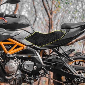 Motoforti 92x47cm Size 2XL Motorcycle Seat Cover Waterproof Dustproof Motorbike Scooter Seat Cushion Pad Protector Black