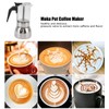 Glass Moka Pot Stainless Steel Heat Resistant Portable Classic Italian
