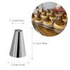 2A Piping Tip 3 Pcs,Large Round Plain Icing Tip for