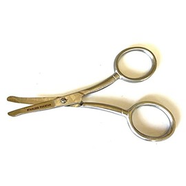 Nose Hair Scissors For Men & Women | Small Scissors For Eyebrows, Nose and Ear Hair, Beard and Mustache Trimming | Size 4.5” | Round Tip