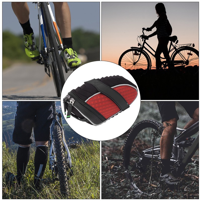 Polyester Fiber Mountain Bicycle Tail Road Bag Bike Saddle Storage