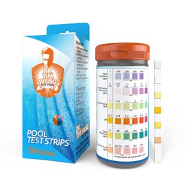 Pool and Hot Tub Test Strips - Medical-Grade Precision 7-1 Pool Test Kit - Testing pH, Free Chlorine(Bromine), Total Alkalinity & Cyanuric Acid & More - Pool Water Test Kit