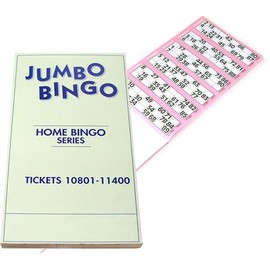 Brimtoy jumbo book of bingo tickets for 90 ball bingo
