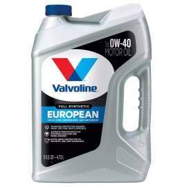 Valvoline SAE 0W-40 European Vehicle Full Synthetic Motor Oil - 5 Quart