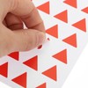 Ciieeo 12 Sheets Triangle Map Marker Stickers, Red Adhesive Stickers