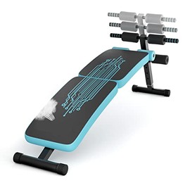 Sit up Bench Adjustable, Sporfit Decline Bench for Ab Bench Exercises, Utility Workout Equipment for Home Gym, Reverse Crunch Handle