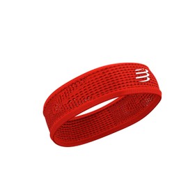COMPRESSPORT Thin Headband On/Off Thin Antiperspiration Headband Very Soft Fibres Quick Drying Multi-Sport Red One Size
