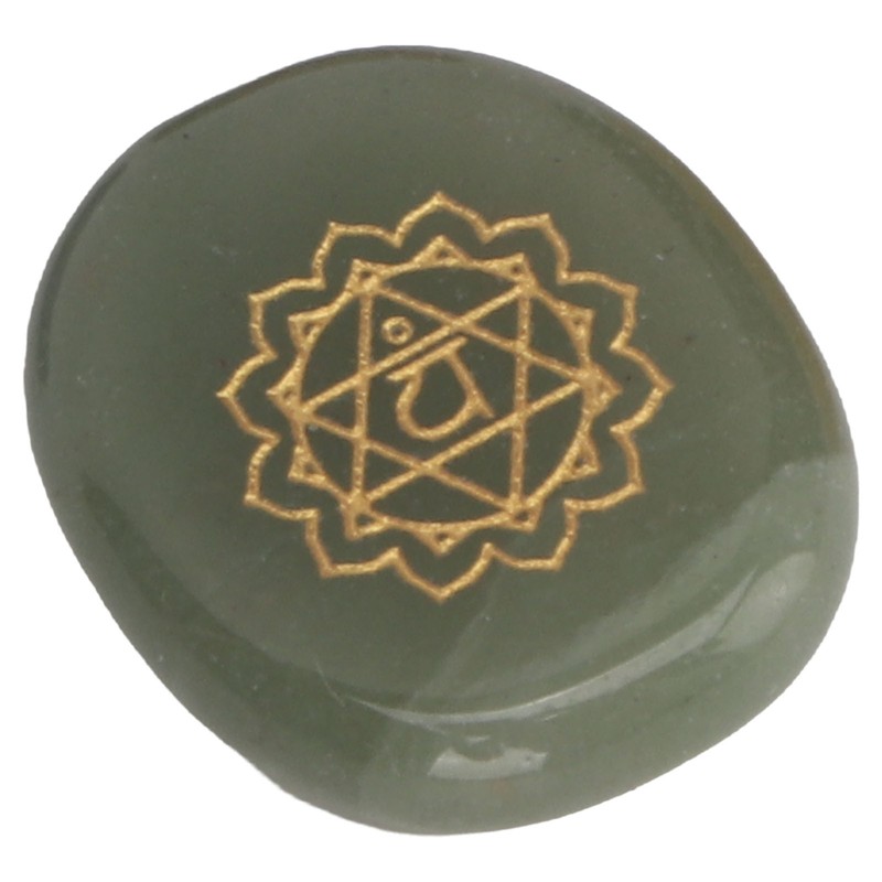 7 Pcs Rune Stones Set Different Color Smoother Yoga Stone