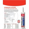 Red Devil 0876 Window & Door Silicon Acrylic Clear Caulk,