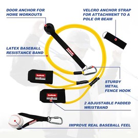 SunNordik - Bandas de resistencia para lanzadores de béisbol, bandas de béisbol para mejorar la fuerza del brazo y entrenamiento de lanzamiento, banda