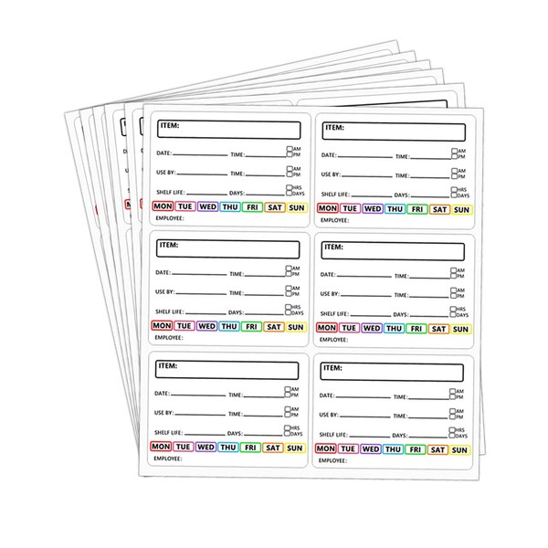 Removable Food Labels,2x3 Inch Freezer Pantry Stickers Labels for Bottles,Jars,Plastic,Meal