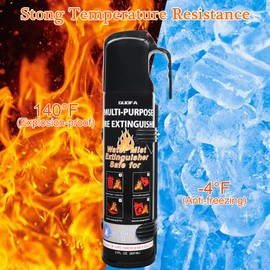 6 Pack Small Fire Extinguisher for Vehicles, Multi-Purpose Home Fire Extinguisher with Mount for A B C K Fires for Car/Boat/House