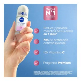 Desodorante roll on Nivea Tono Natural Miracle Sweet lirio