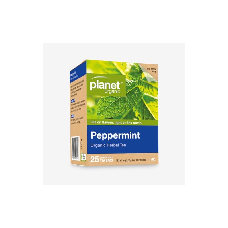 Planet Organic Peppermint 25 Tea Bags
