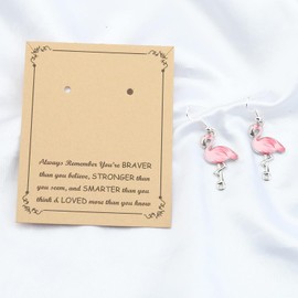 BNQL Flamingo Earrings for Women Flamingo Dangle Earrings Flamingo Jewelry Gift Earrings Flamingo Lover Gifts
